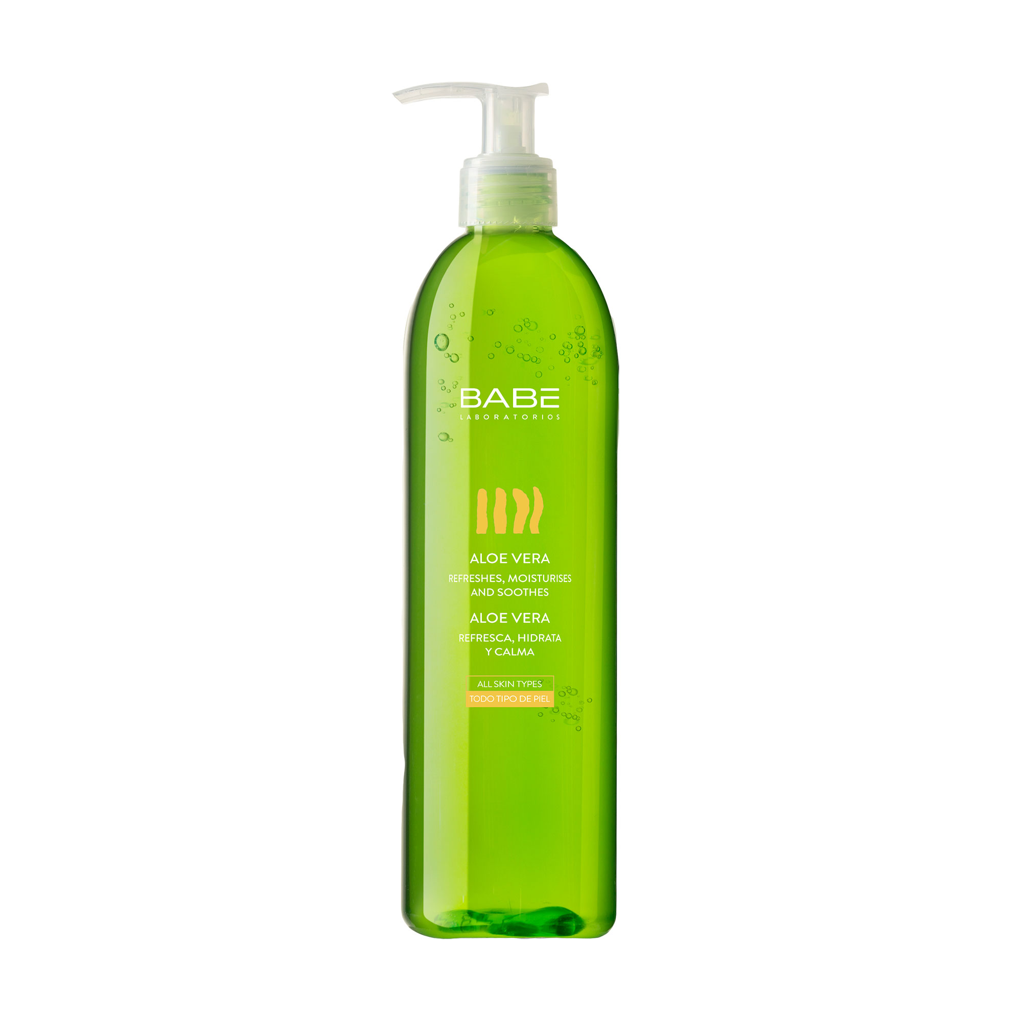 Зволожувальний заспокійливий гель для тіла BABE Laboratorios Body Line Pure Aloe Vera Gel зі 100% Алое Вера, 395 мл
